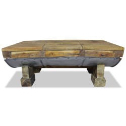 vidaXL Couchtisch Altholz Massiv 90 x 50 x 35 cm
