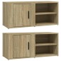 vidaXL TV-Schränke 2 Stk. Sonoma-Eiche 80x31,5x36 cm Holzwerkstoff vidaXL TV-Schränke 2 Stk. Sonoma-Eiche 80x31,5x36 cm Holzwerkstoff