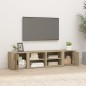 vidaXL TV-Schränke 2 Stk. Sonoma-Eiche 80x31,5x36 cm Holzwerkstoff vidaXL TV-Schränke 2 Stk. Sonoma-Eiche 80x31,5x36 cm Holzwerkstoff