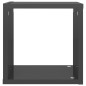 vidaXL Würfelregale 4 Stk. Hochglanz-Grau 26x15x26 cm vidaXL Würfelregale 4 Stk. Hochglanz-Grau 26x15x26 cm