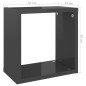 vidaXL Würfelregale 4 Stk. Hochglanz-Grau 26x15x26 cm vidaXL Würfelregale 4 Stk. Hochglanz-Grau 26x15x26 cm