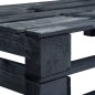 vidaXL Outdoor-Eckbank Paletten Holz Schwarz vidaXL Outdoor-Eckbank Paletten Holz Schwarz