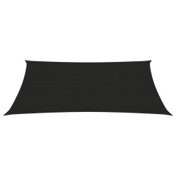 vidaXL Sonnensegel 160 g/m² Schwarz 3x4,5 m HDPE