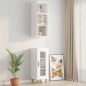 vidaXL Wandschrank Weiß 34,5x32,5x90 cm Holzwerkstoff vidaXL Wandschrank Weiß 34,5x32,5x90 cm Holzwerkstoff