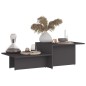 vidaXL Couchtisch Grau 111,5x50x33 cm Holzwerkstoff vidaXL Couchtisch Grau 111,5x50x33 cm Holzwerkstoff