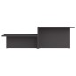 vidaXL Couchtisch Grau 111,5x50x33 cm Holzwerkstoff vidaXL Couchtisch Grau 111,5x50x33 cm Holzwerkstoff