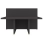 vidaXL Couchtisch Grau 111,5x50x33 cm Holzwerkstoff vidaXL Couchtisch Grau 111,5x50x33 cm Holzwerkstoff
