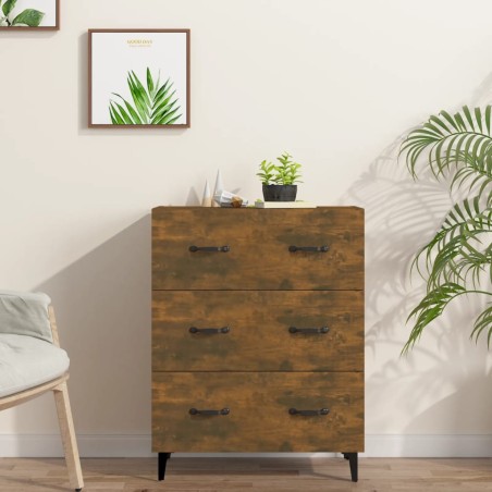 vidaXL Sideboard Räuchereiche 69,5x34x90 cm Holzwerkstoff