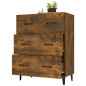 vidaXL Sideboard Räuchereiche 69,5x34x90 cm Holzwerkstoff vidaXL Sideboard Räuchereiche 69,5x34x90 cm Holzwerkstoff