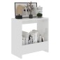 vidaXL Beistelltisch Hochglanz-Weiß 50x26x50 cm Holzwerkstoff vidaXL Beistelltisch Hochglanz-Weiß 50x26x50 cm Holzwerkstoff