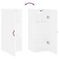vidaXL Wandschrank Weiß 34,5x34x90 cm vidaXL Wandschrank Weiß 34,5x34x90 cm