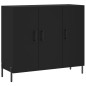 vidaXL Sideboard Schwarz 90x34x80 cm Holzwerkstoff vidaXL Sideboard Schwarz 90x34x80 cm Holzwerkstoff