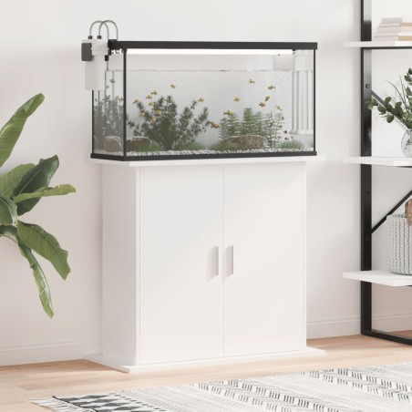 vidaXL Aquariumständer Weiß 81x36x73 cm Holzwerkstoff