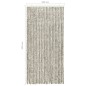 vidaXL Insektenschutz-Vorhang Hell- und Dunkelgrau 100x220 cm Chenille vidaXL Insektenschutz-Vorhang Hell- und Dunkelgrau 100x220 cm Chenille