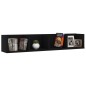 vidaXL CD-Wandregal Schwarz 100x18x18 cm Holzwerkstoff vidaXL CD-Wandregal Schwarz 100x18x18 cm Holzwerkstoff