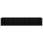vidaXL CD-Wandregal Schwarz 100x18x18 cm Holzwerkstoff vidaXL CD-Wandregal Schwarz 100x18x18 cm Holzwerkstoff