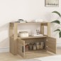 vidaXL Sideboard Sonoma-Eiche 80x30x60 cm Holzwerkstoff vidaXL Sideboard Sonoma-Eiche 80x30x60 cm Holzwerkstoff
