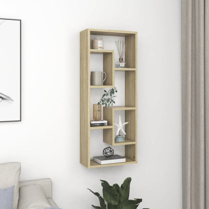 vidaXL Wandregal Sonoma-Eiche 36x16x90 cm Holzwerkstoff vidaXL Wandregal Sonoma-Eiche 36x16x90 cm Holzwerkstoff
