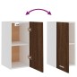 vidaXL Hängeschrank Braun Eichen-Optik 29,5x31x60 cm Holzwerkstoff vidaXL Hängeschrank Braun Eichen-Optik 29,5x31x60 cm Holzwerkstoff