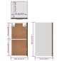 vidaXL Hängeschrank Braun Eichen-Optik 29,5x31x60 cm Holzwerkstoff vidaXL Hängeschrank Braun Eichen-Optik 29,5x31x60 cm Holzwerkstoff