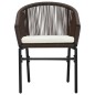 Gartenstühle 2 Stk. Braun PE-Rattan Gartenstühle 2 Stk. Braun PE-Rattan