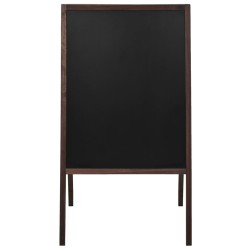 vidaXL Tafel Kundenstopper Doppelseitig Zedernholz Freistehend 60×80cm