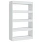 vidaXL Bücherregal/Raumteiler Weiß 80x30x135 cm Holzwerkstoff vidaXL Bücherregal/Raumteiler Weiß 80x30x135 cm Holzwerkstoff