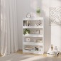 vidaXL Bücherregal/Raumteiler Weiß 80x30x135 cm Holzwerkstoff vidaXL Bücherregal/Raumteiler Weiß 80x30x135 cm Holzwerkstoff