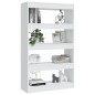 vidaXL Bücherregal/Raumteiler Weiß 80x30x135 cm Holzwerkstoff vidaXL Bücherregal/Raumteiler Weiß 80x30x135 cm Holzwerkstoff