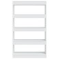 vidaXL Bücherregal/Raumteiler Weiß 80x30x135 cm Holzwerkstoff vidaXL Bücherregal/Raumteiler Weiß 80x30x135 cm Holzwerkstoff