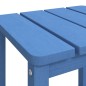 vidaXL Adirondack-Gartentisch Meeresblau 38x38x46 cm HDPE vidaXL Adirondack-Gartentisch Meeresblau 38x38x46 cm HDPE