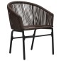 Gartenstühle 2 Stk. Braun PE-Rattan Gartenstühle 2 Stk. Braun PE-Rattan
