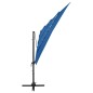 vidaXL Sonnenschirm mit Aluminium-Mast 4-lagig Azurblau 250x250 cm vidaXL Sonnenschirm mit Aluminium-Mast 4-lagig Azurblau 250x250 cm