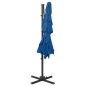 vidaXL Sonnenschirm mit Aluminium-Mast 4-lagig Azurblau 250x250 cm vidaXL Sonnenschirm mit Aluminium-Mast 4-lagig Azurblau 250x250 cm