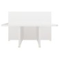 vidaXL Couchtisch Hochglanz-Weiß 111,5x50x33 cm Holzwerkstoff