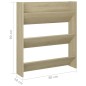 vidaXL Wand-Schuhschrank Sonoma-Eiche 80x18x90 cm Holzwerkstoff vidaXL Wand-Schuhschrank Sonoma-Eiche 80x18x90 cm Holzwerkstoff