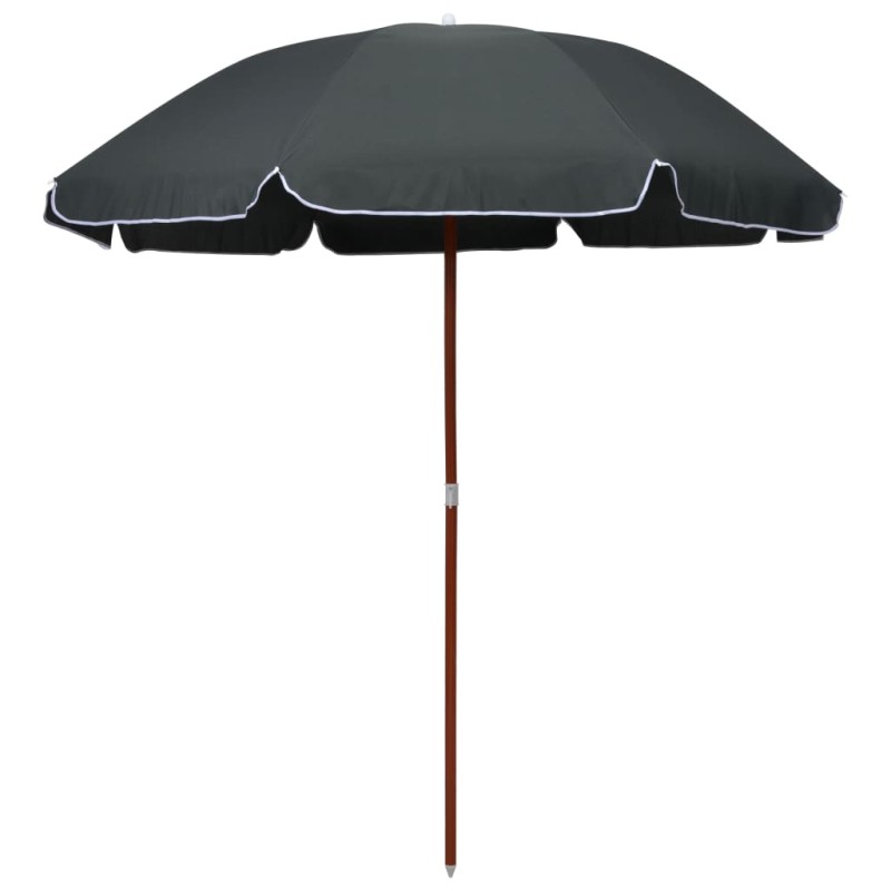 vidaXL Sonnenschirm mit Stahlmast 240 cm Anthrazit vidaXL Sonnenschirm mit Stahlmast 240 cm Anthrazit