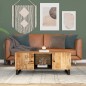 vidaXL Couchtisch 100x54x40 cm Massivholz Mango & Holzwerkstoff vidaXL Couchtisch 100x54x40 cm Massivholz Mango & Holzwerkstoff