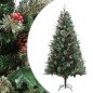 vidaXL Weihnachtsbaum mit Zapfen Grün 225 cm PVC & PE vidaXL Weihnachtsbaum mit Zapfen Grün 225 cm PVC & PE