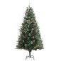 vidaXL Weihnachtsbaum mit Zapfen Grün 225 cm PVC & PE vidaXL Weihnachtsbaum mit Zapfen Grün 225 cm PVC & PE