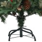 vidaXL Weihnachtsbaum mit Zapfen Grün 225 cm PVC & PE vidaXL Weihnachtsbaum mit Zapfen Grün 225 cm PVC & PE