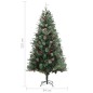 vidaXL Weihnachtsbaum mit Zapfen Grün 225 cm PVC & PE vidaXL Weihnachtsbaum mit Zapfen Grün 225 cm PVC & PE
