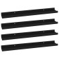 vidaXL Wandregale 4 Stk. Schwarz 60x9x3 cm vidaXL Wandregale 4 Stk. Schwarz 60x9x3 cm