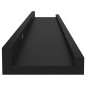 vidaXL Wandregale 4 Stk. Schwarz 60x9x3 cm vidaXL Wandregale 4 Stk. Schwarz 60x9x3 cm