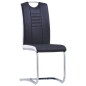 vidaXL Freischwinger 6 Stk. Schwarz Kunstleder vidaXL Freischwinger 6 Stk. Schwarz Kunstleder