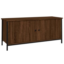 vidaXL TV-Schrank mit Türen Braun Eiche 102x35x45cm Holzwerkstoff