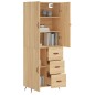 Highboard Sonoma-Eiche 69,5x34x180 cm Holzwerkstoff Highboard Sonoma-Eiche 69,5x34x180 cm Holzwerkstoff