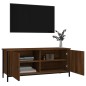 vidaXL TV-Schrank mit Türen Braun Eiche 102x35x45cm Holzwerkstoff vidaXL TV-Schrank mit Türen Braun Eiche 102x35x45cm Holzwerkstoff