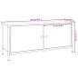 vidaXL TV-Schrank mit Türen Braun Eiche 102x35x45cm Holzwerkstoff vidaXL TV-Schrank mit Türen Braun Eiche 102x35x45cm Holzwerkstoff