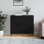 vidaXL Sideboard Schwarz 90x34x80 cm Holzwerkstoff vidaXL Sideboard Schwarz 90x34x80 cm Holzwerkstoff